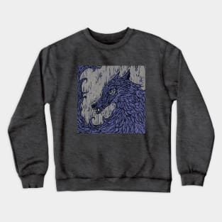 Big, Bad, Wolf (Lavender) Crewneck Sweatshirt